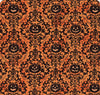 Halloween Pumpkin Damask on Orange