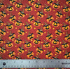 Halloween Mischievous Pumpkins on Orange 100% Cotton Price per Yard