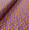 Halloween Mischievous Pumpkins on Purple 100% Cotton Price per Yard