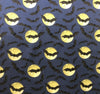 Halloween Bats Full Moon on Blue 100% Cotton Fabric