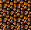 Halloween Orange Tossed Jack o' Lanterns on Black