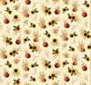 Harvest Minis Sunflowers and Pumpkins on Cream 100% Cotton
