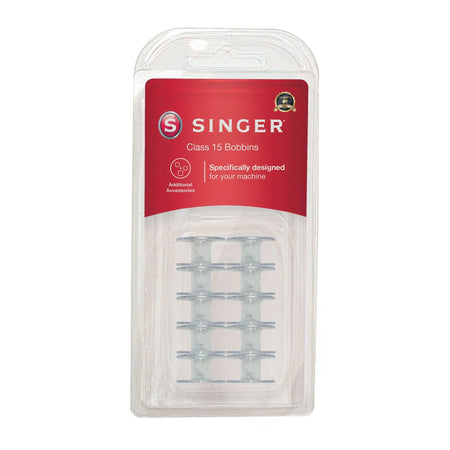 SINGER® 15 Class Plastic Bobbins 10-Pack