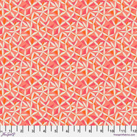 Tela de algodón «Star Flower Dance Coral Flourish And Bloom», 44"/45", por yarda