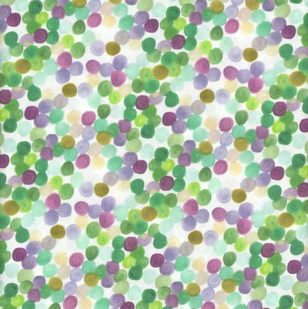 Sequins Purple 100% Cotton Sold by the Yard  Novelty