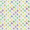 Tela de carnaval con motivos de flor de lis sobre fondo blanco, 100 % algodón. Se vende por yardas. Tela decorativa.