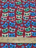 Halloween Cats Burgundy Poly Cotton Fabric
