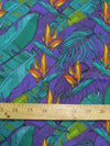 Island Breeze Purple Polyester Cotton Fabric