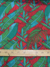 Island Breeze Red Polyester Cotton Fabric