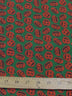 Halloween Pumpkins Green Poly Cotton Fabric