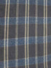 Tartan Plaid Polar Fleece Fabric / Blue/Gray / Sold By The Yard