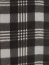 Tejido de forro polar con estampado de tartán / Rojo/Negro / Se vende por metros