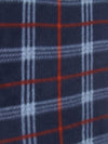 Tejido de forro polar con estampado de tartán / Rojo/Negro / Se vende por metros