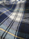 Tartan Plaid Uniform Apparel Flannel Fabric / Red/Blue