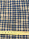 Tartan Plaid Uniform Apparel Flannel Fabric / Khaki/Blue||color:Khaki/Blue