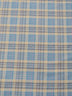 Tartan Plaid Uniform Apparel Flannel Fabric / Aqua/Khaki