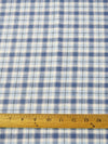 Tartan Plaid Uniform Apparel Flannel Fabric / Light Blue||color:Light Blue