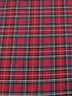 Tartan Plaid Uniform Apparel Flannel Fabric / Red/Multi-Color / Sold By The Yard