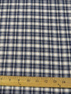 Tartan Plaid Uniform Apparel Flannel Fabric / Cream/Blue||color:Cream/Blue