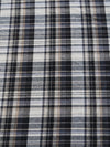 Tartan Plaid Uniform Apparel Flannel Fabric / Gray/Black/Yellow