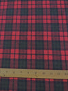 Tartan Plaid Uniform Apparel Flannel Fabric / Red/Green/Blue||color:Red/Green/Blue