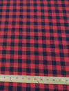 Tartan Plaid Uniform Apparel Flannel Fabric / Buffalo Red/Black / Sold By The Yard