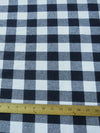 Tartan Plaid Uniform Apparel Flannel Fabric / Buffalo Navy / Sold By The Yard||color:Navy