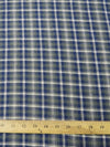 Tartan Plaid Uniform Apparel Flannel Fabric / Olive/Blue||color:Olive/Blue