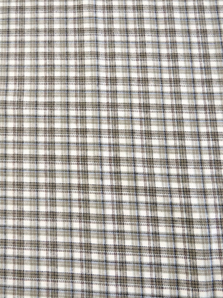 Tartan Plaid Uniform Apparel Flannel Fabric / Sage/White / Sold By The Yard