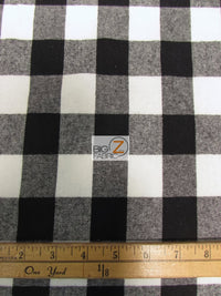 Tejido de franela para uniformes con estampado de tartán / Big Buffalo Black / Se vende por metros