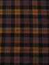 Tartan Plaid Uniform Apparel Flannel Fabric / Orange/Black / Sold By The Yard