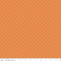 Tela «The Awe of Autumn Grid Creamsicle», 43"/44", por yarda