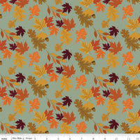 «El encanto de las hojas de otoño» (Hazy), tela de 43"/44", por yarda