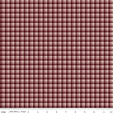 The Awe of Autumn Plaid Purple 43"/44" Fabric Per Yard