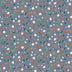 Christmas Santas Colony Icons on Blue 100% Cotton Price per Yard
