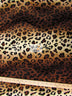 Brown/Light Brown Velboa Leopard Animal Short Pile Fabric / Sold By The Yard
