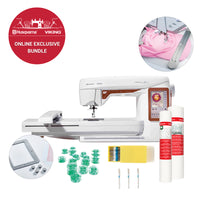 HUSQVARNA® VIKING® DESIGNER TOPAZ™ 40 Sewing & Embroidery Machine Bundle