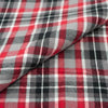 RTC Fabrics 44"/45" Wide 100% Cotton Yarn Dyed Flannel Cut by Yard, Buffalo Large Check Red Grey