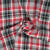 RTC Fabrics 44"/45" Wide 100% Cotton Yarn Dyed Flannel Cut by Yard, Buffalo Large Check Red Grey