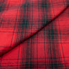 RTC Fabrics 44"/45" Wide 100% Cotton Yarn Dyed Flannel  Cut by Yard, Plaid Black Red