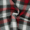 RTC Fabrics 44"/45" Wide 100% Cotton Yarn Dyed Flannel Cut by Yard,Buffalo Check Red Gray