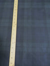 100% Waxed Cotton Tartan Plaid Canvas Fabric - Blackwatch