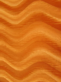 Tejido de velboa naranja liso con relieve ondulado y pelo corto / Se vende por metros