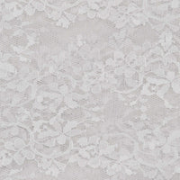 Wyla Casa Chantilly Lace, 54", blanco brillante, 10 yardas
