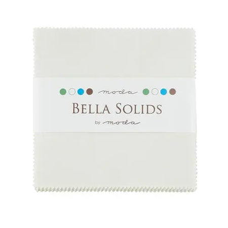White Porcelain Bella Solids Charm Pack Precuts