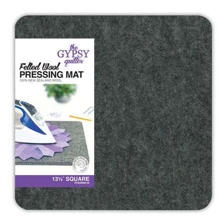 Alfombrilla de prensado de lana de 34,3 cm x 34,3 cm x 1,3 cm de grosor