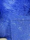 Pelo sintético corto y deshilachado «Tinsel Tip» / Turquesa y plateado / Se vende por yardas