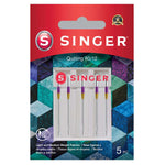 Paquete de 5 agujas de acolchar SINGER® tamaño 80/12