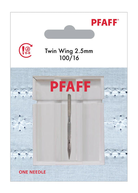 PFAFF® Twin Wing Needle 2.5mm Size 100/16 1-Pack -- Product Image