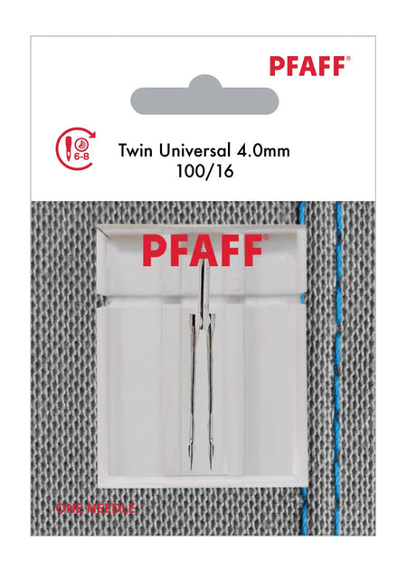 PFAFF® Twin Universal Needle 4mm Size 100/16 1-Pack -- Product Image